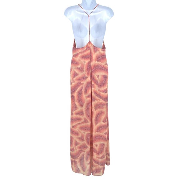 Show Me Your Mumu T-Rex Maxi Dress Pretty Birdie Print Pink Purple Size Medium - Picture 7 of 10